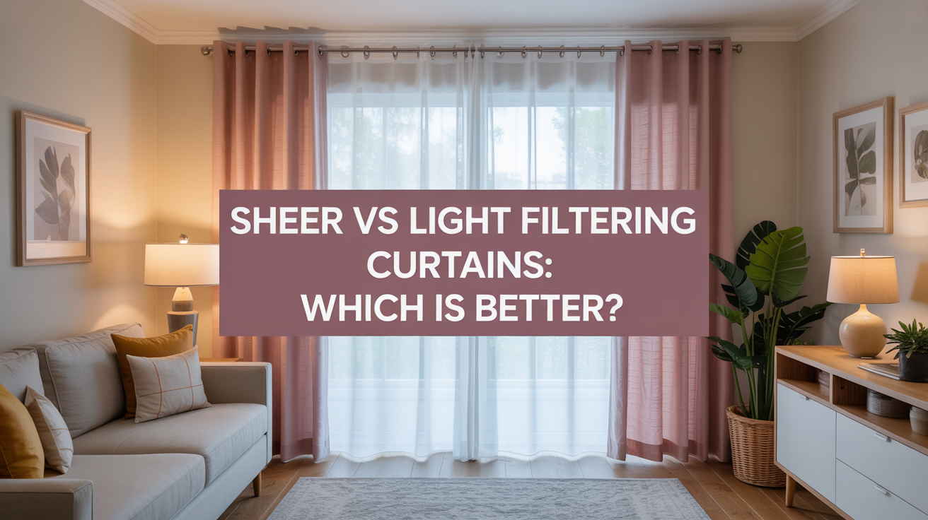 Sheer vs Light Filtering Curtains: Which Is Better?