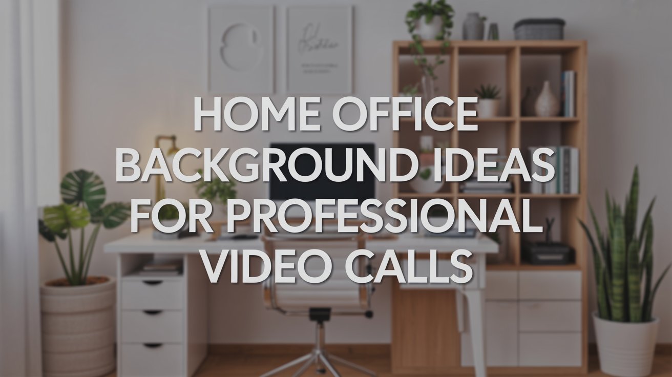 Home Office Background Ideas for Professional Video Calls