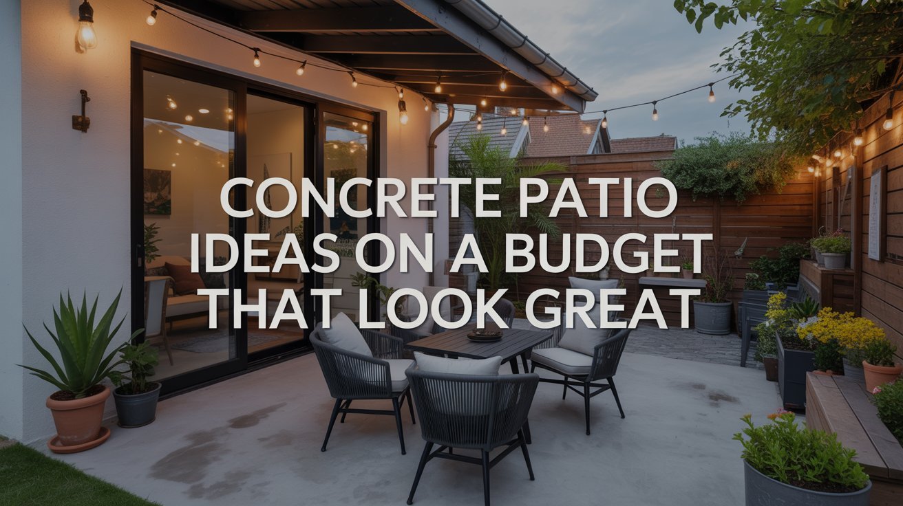 Concrete Patio Ideas on a Budget That Look Great