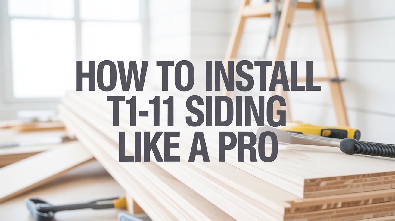 How to Install T1-11 Siding Like a Pro