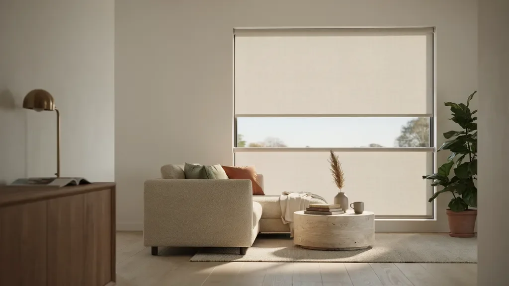 Top-down bottom-up blinds providing privacy and light