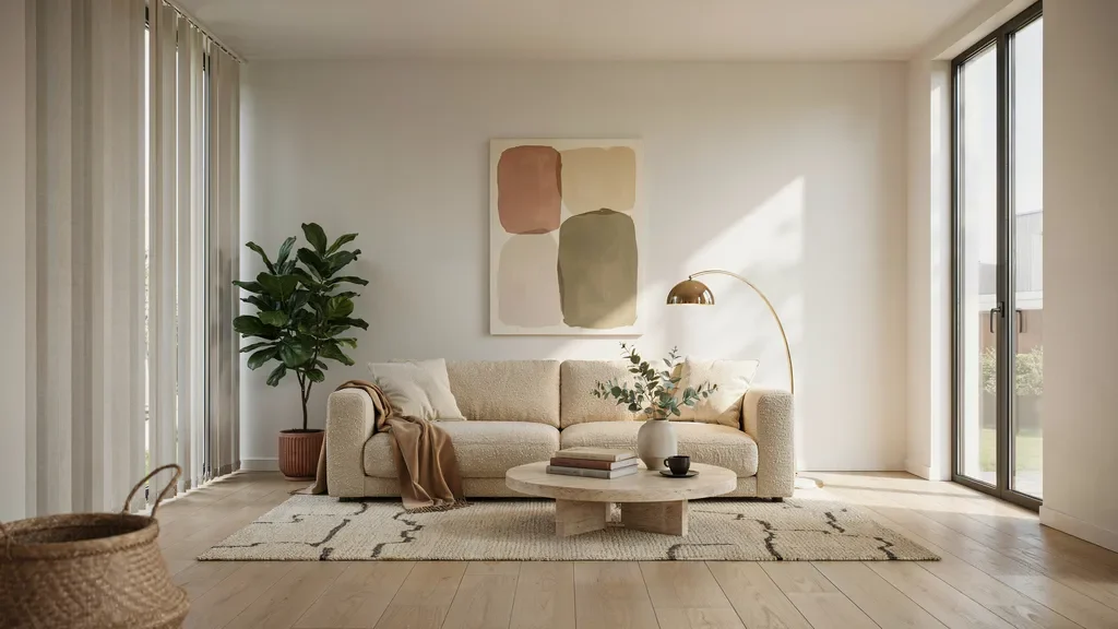 Comparing different blind options for a living room