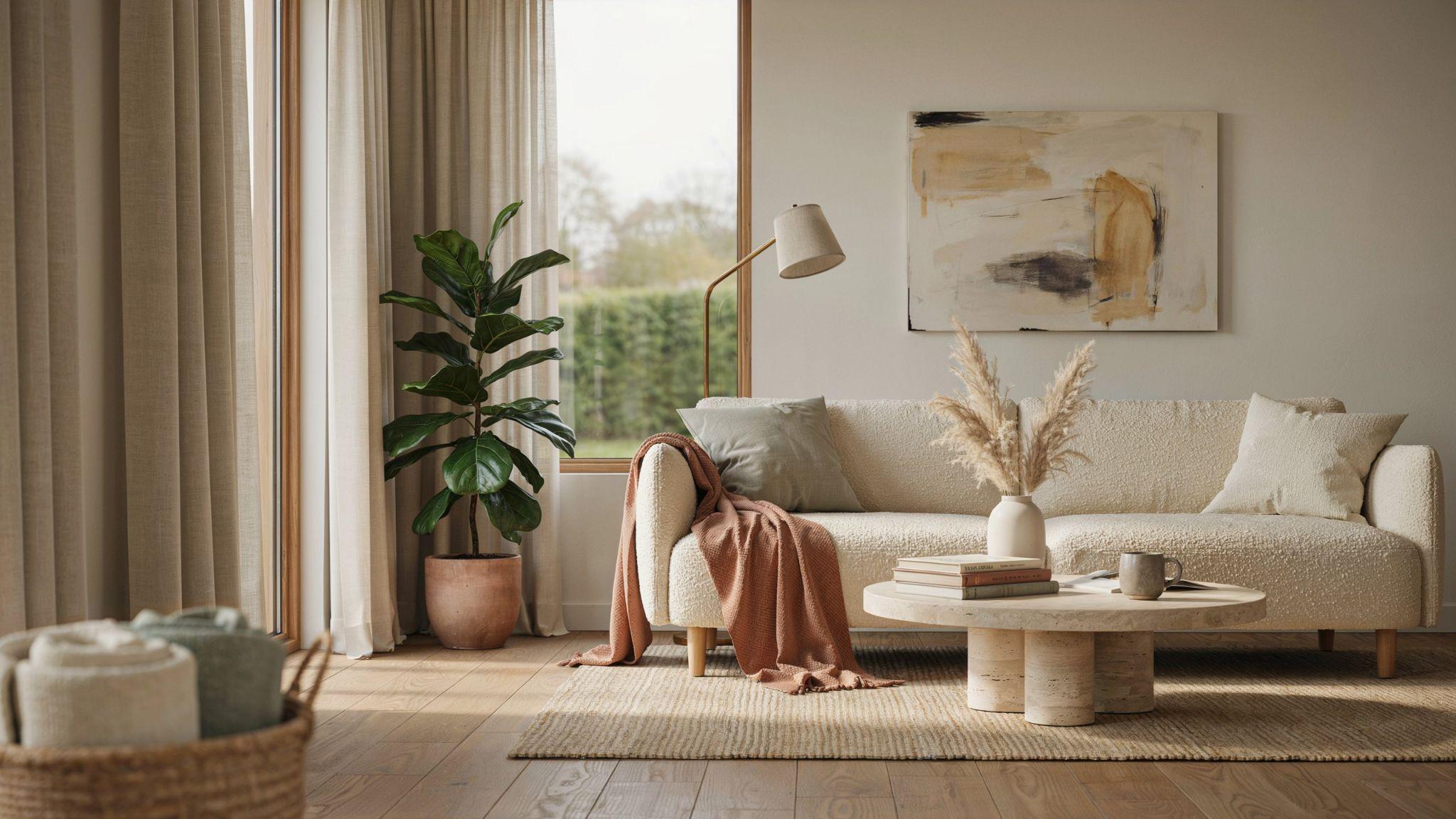 Well chosen window curtains enhancing light privacy and overall room atmosphere