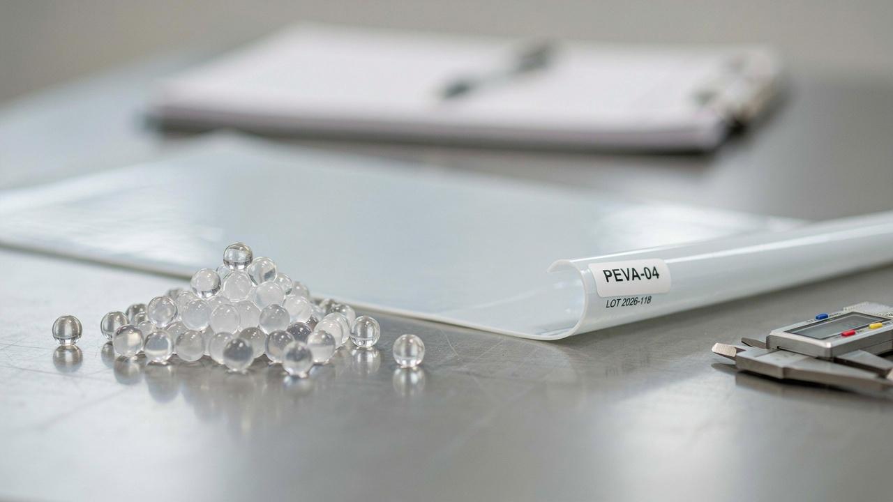 Raw materials used to manufacture PEVA material.
