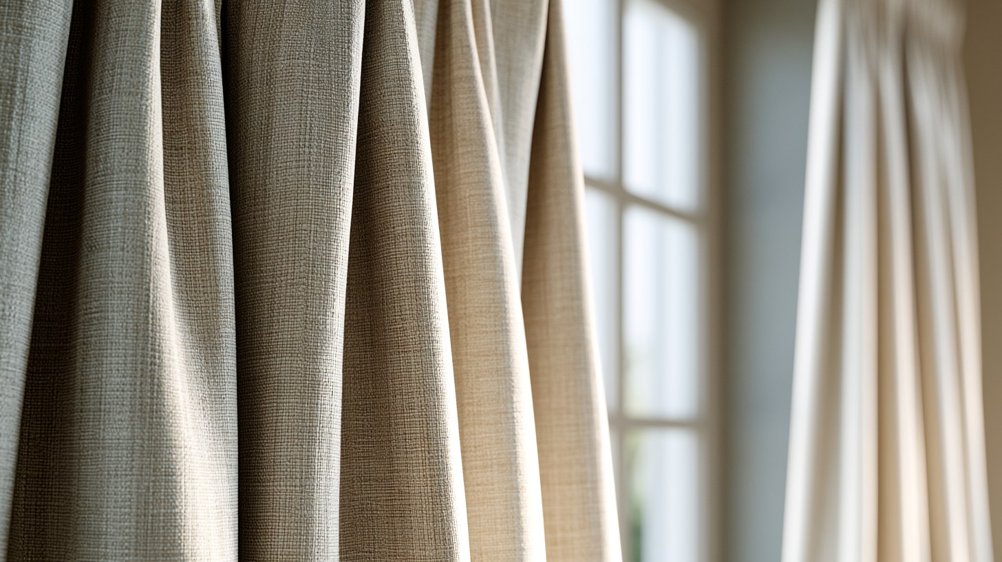 Back tab curtains hang with hidden fabric loops behind the fabric, keeping the rod hidden and folds smooth and even.