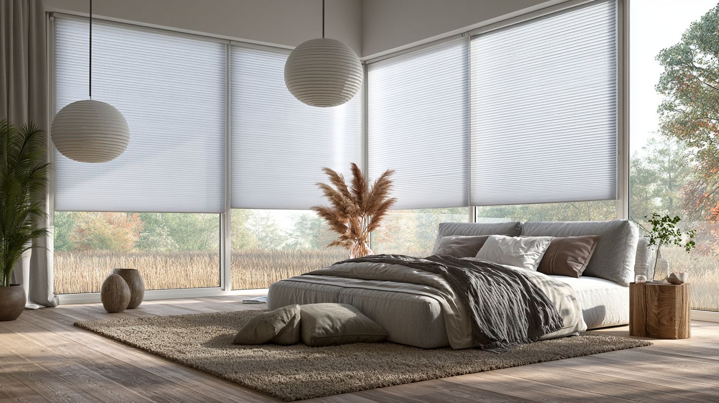 3. Cordless Cellular (Honeycomb) Shades