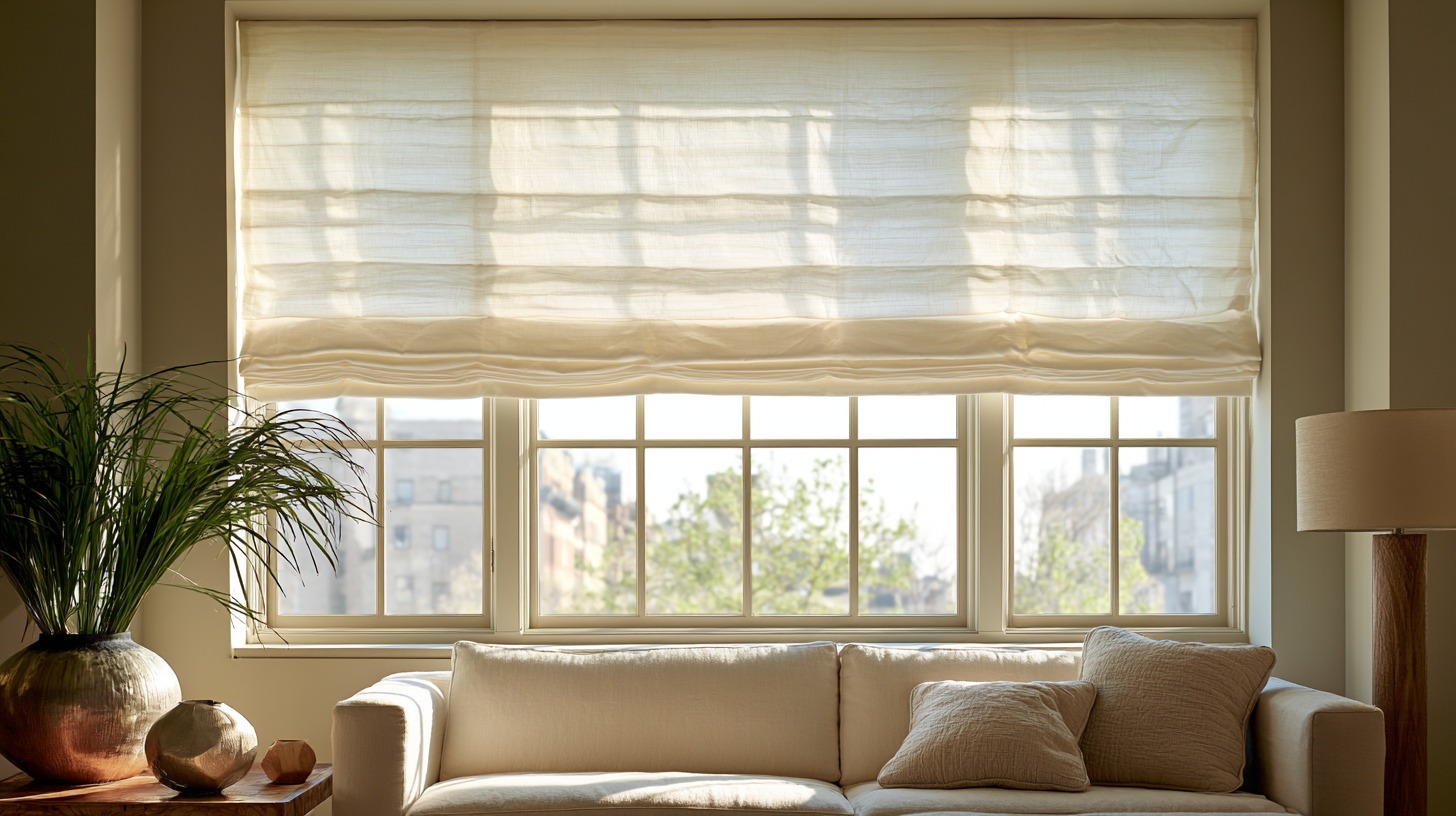 4. Cordless Roman Shades