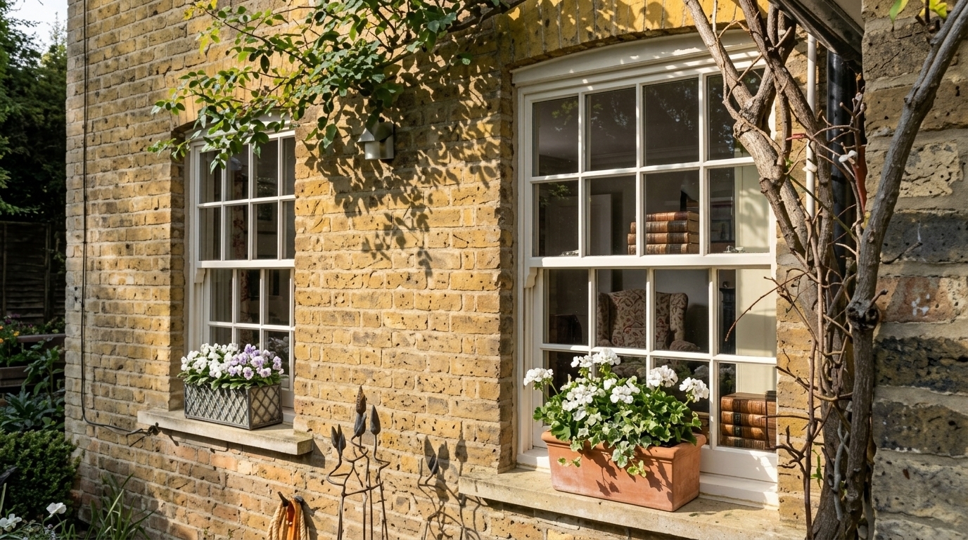 image showing a sash window.