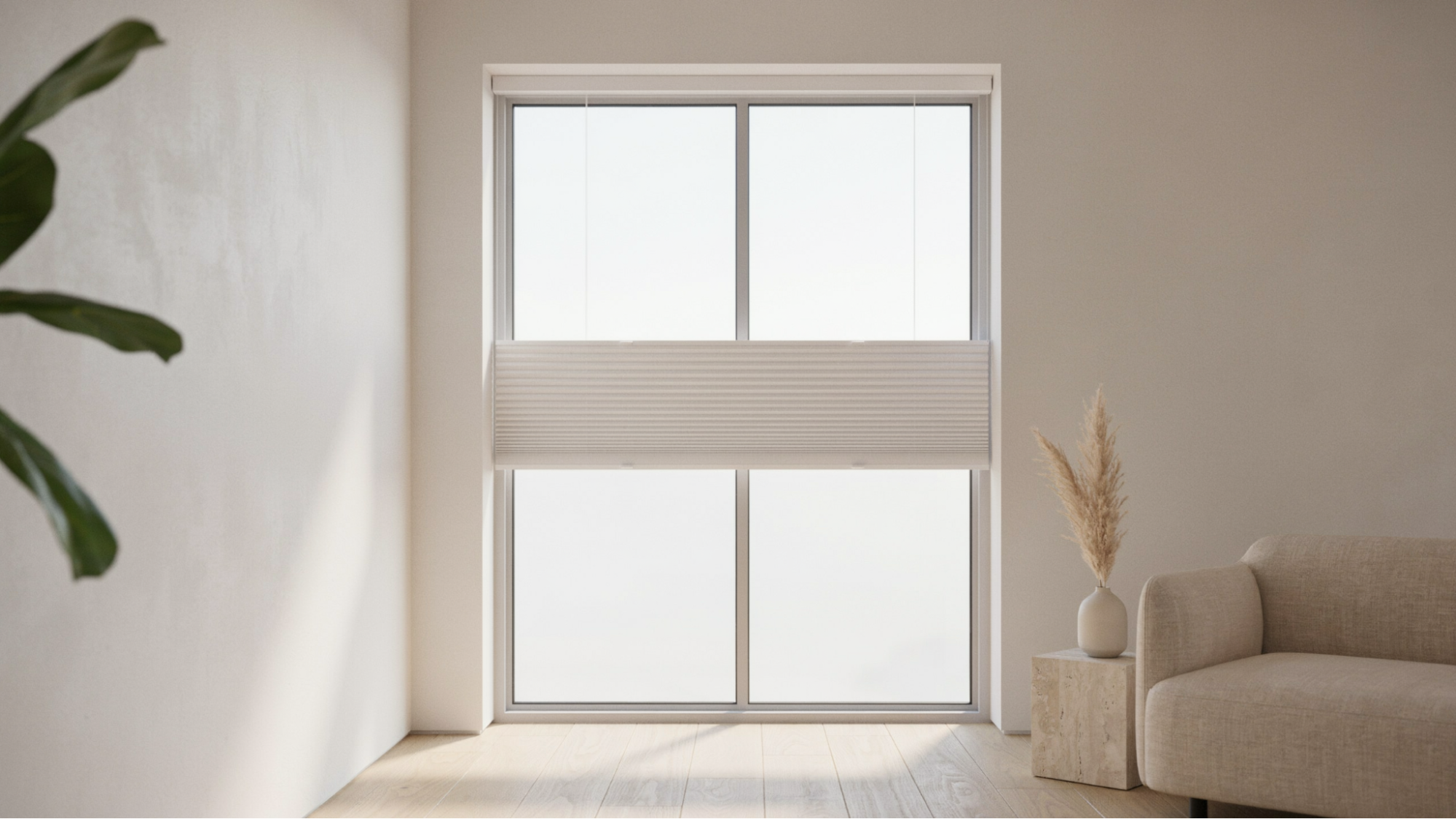  Cordless blinds lifting smoothly and holding position.
