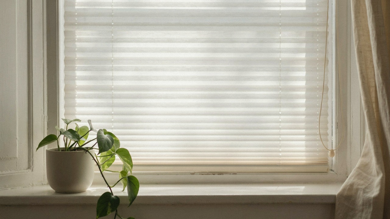 Bottom rail aligned evenly on cordless blinds.